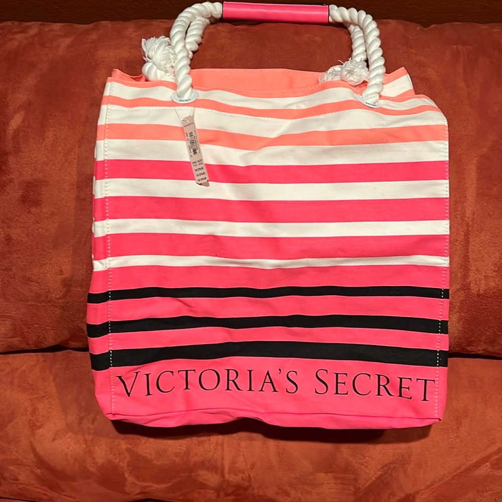 Victoria Secret  Special Edition Tote Canvas Rope handles